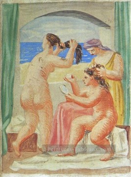 La coiffure 1 1922 abstrait Nue Peinture à l'huile